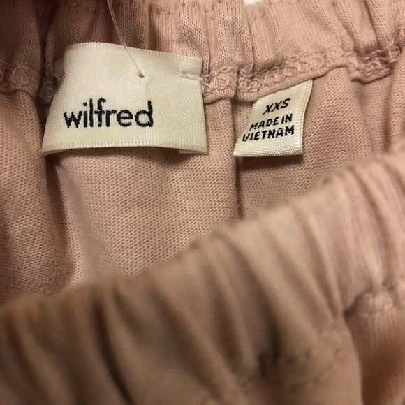 Aritzia Wilfred Pink Ruched Crop Top XXS - Picture 3 of 3